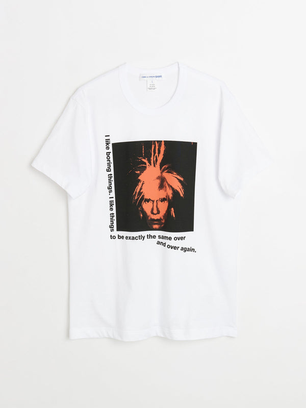 Comme des Garçons Shirt Andy Warhol T-shirt White