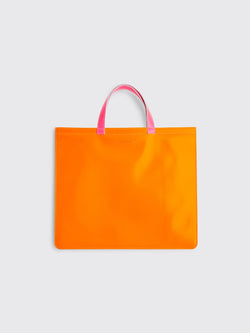 Comme des Garçons Wallet Super Fluo Leather Bag Yellow / Orange