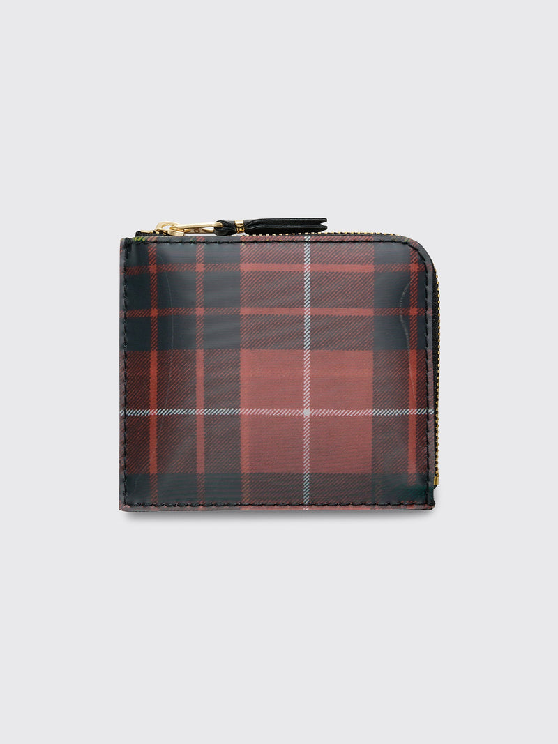 Comme des Garçons Wallet SA3100 Lenticular Tartan Red  Green