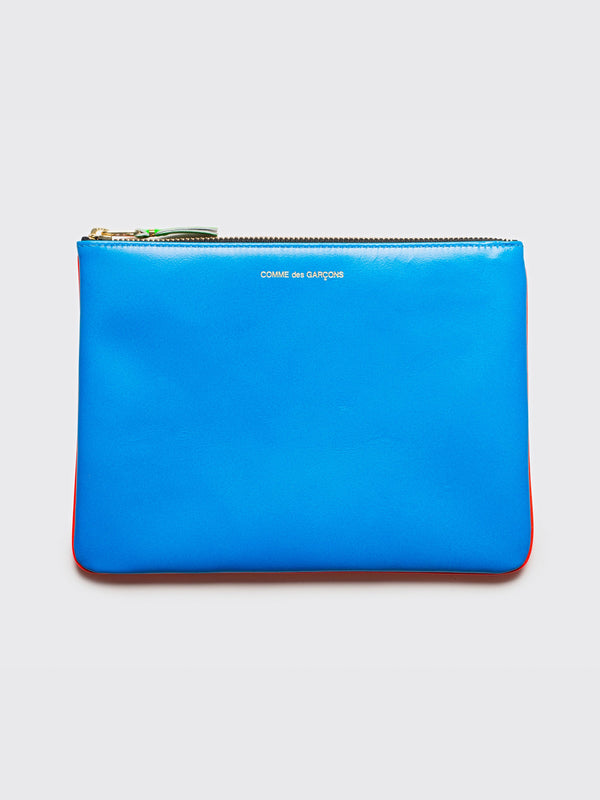 Comme des Garçons Wallet SA5100 Super Fluo Orange  Blue