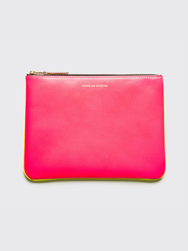 Comme des Garçons Wallet SA5100 Super Fluo Pink  Yellow