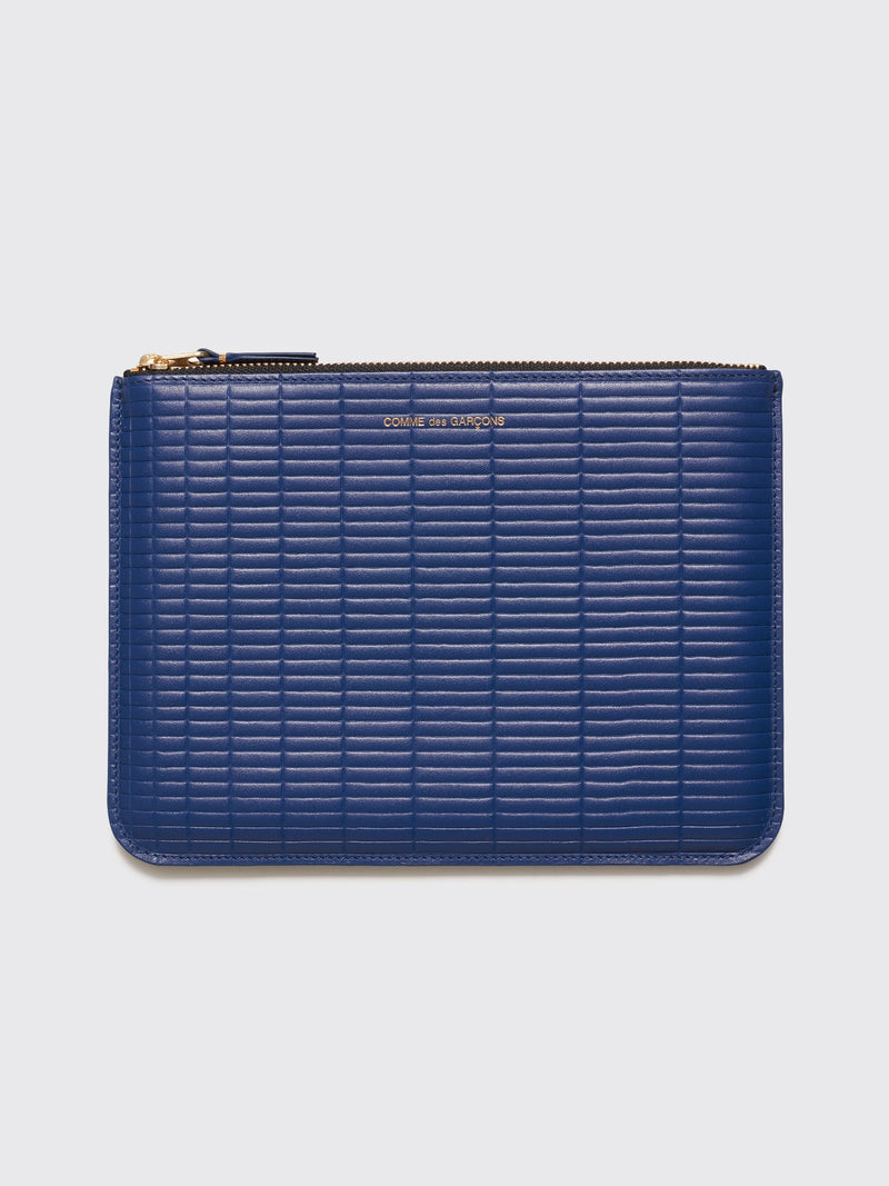 Comme des Garçons Wallet SA5100 Brick Line Blue