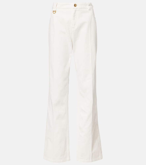 Chloé Cotton canvas straight pants