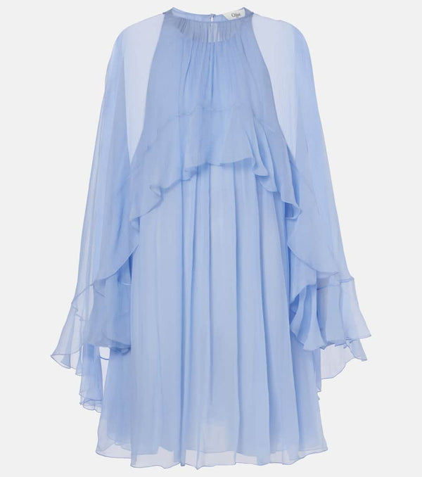 Chloé Ruffled silk minidress