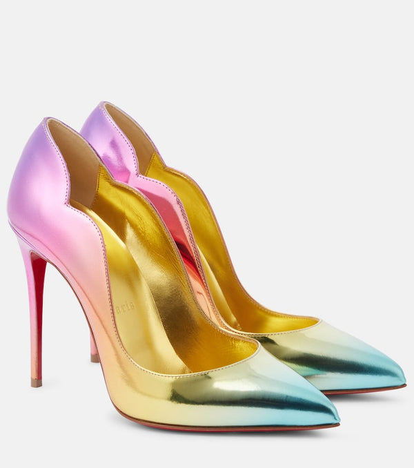 Christian Louboutin Hot Chick 100 mirrored leather pumps