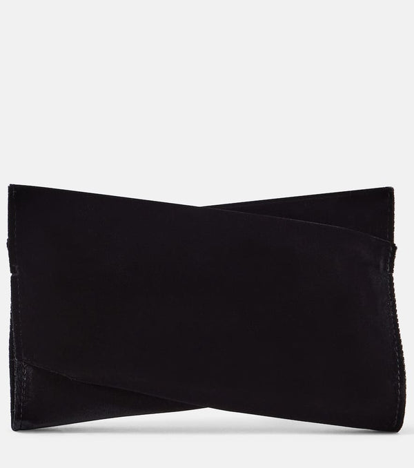 Christian Louboutin Loubitwist Small cotton velvet clutch