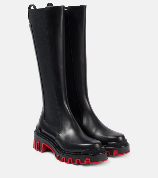 Christian Louboutin Marchacroche Dune leather knee-high boots