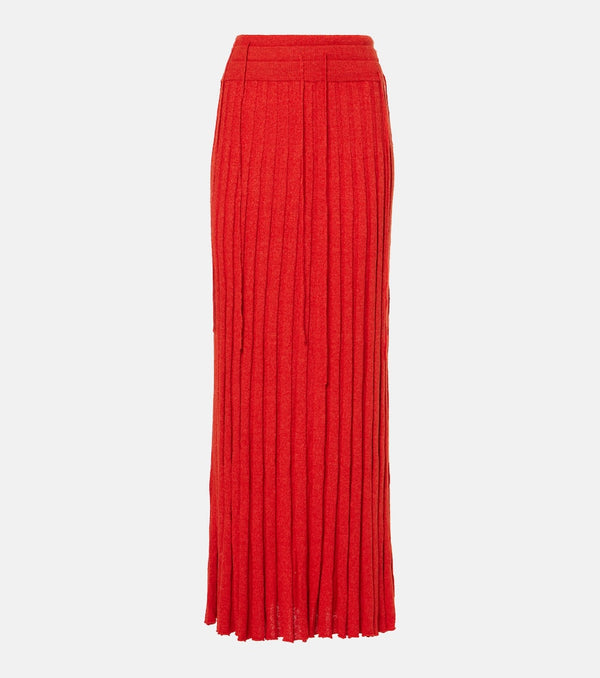 Christopher Esber Linen and silk-blend maxi skirt