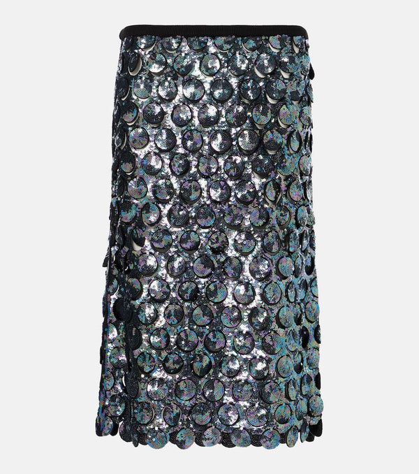 Christopher Esber Photon sequined crochet midi skirt