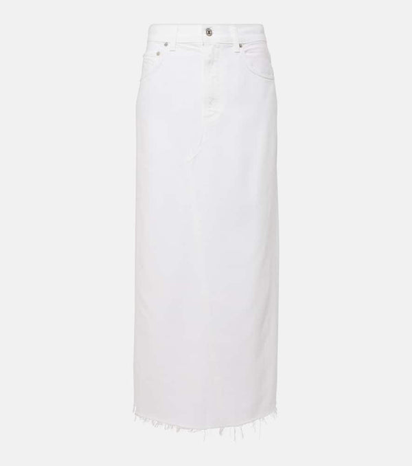 Citizens of Humanity Circolo Reworked denim maxi skirt