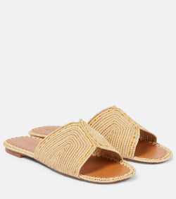 Clergerie Ineni raffia slides