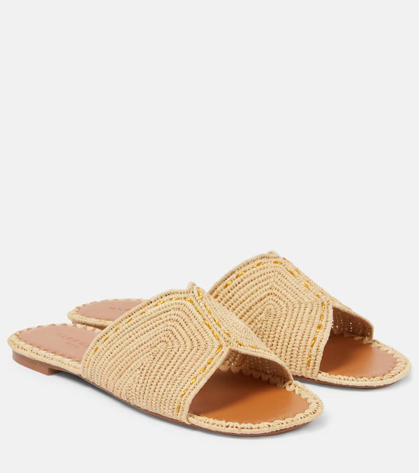 Clergerie Ineni raffia slides