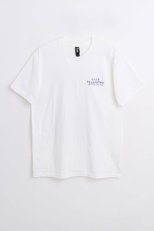 Club Telepathy Flyer T-shirt White