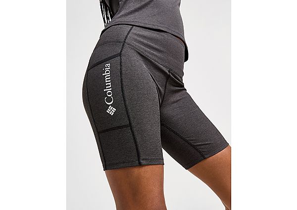 Columbia Hike Ribbed Cycle Shorts  Black