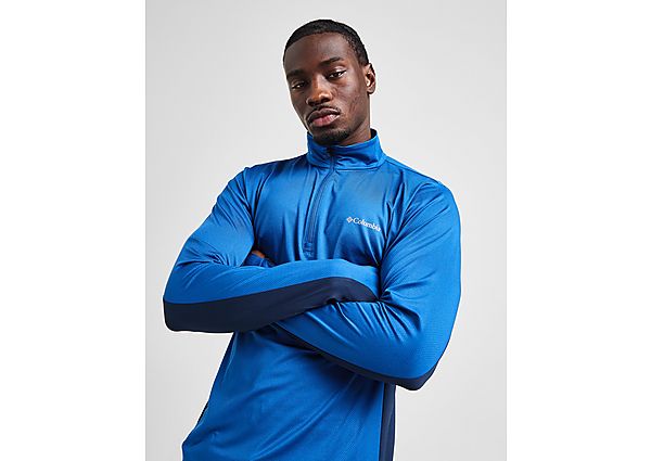 Columbia Three Pitch 1/2 Zip Top  Blue