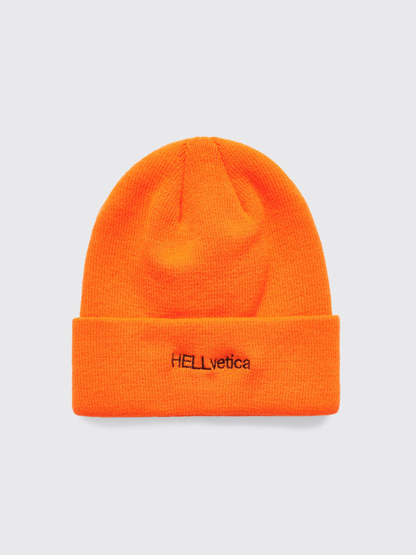 Connie Costas HELLvetica Beanie Blaze Orange