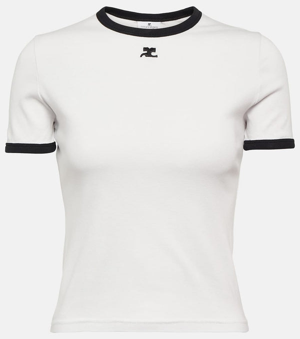 Courrèges Reedition logo cotton T-shirt