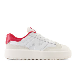 New Balance Men's CT302 in White/Blue Leather, 