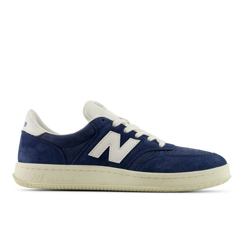 New Balance Men's T500 in Blue/White Leather, 