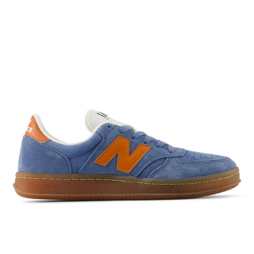 New Balance T500 in Blue Brown Suede Mesh