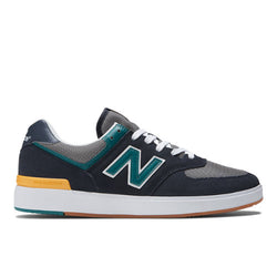 New Balance CT574 in Black Green Suede Mesh