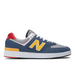 New Balance CT574 in Grey Yellow Suede Mesh