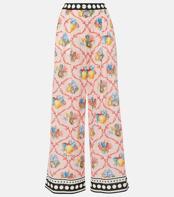 Dolce & Gabbana Capri printed cotton palazzo pants