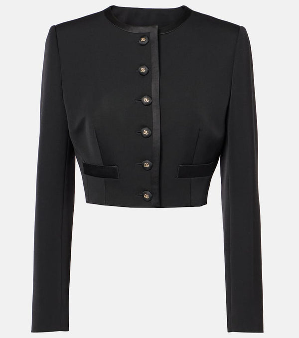 Dolce & Gabbana Cropped wool-blend jacket