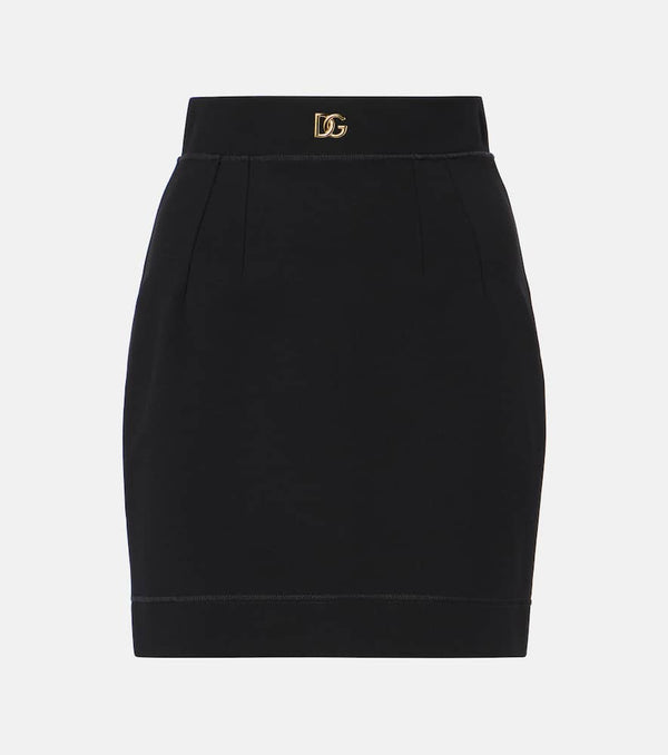 Dolce & Gabbana DG jersey miniskirt