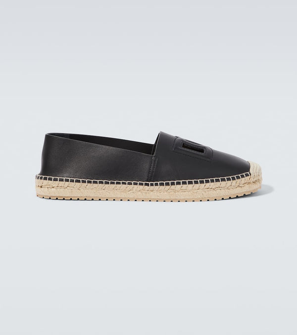 Dolce & Gabbana DG leather espadrilles