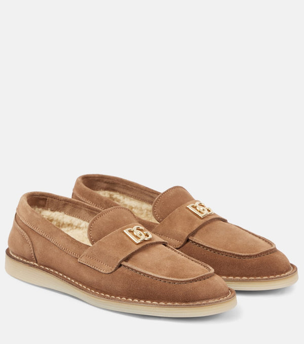 Dolce & Gabbana DG suede loafers