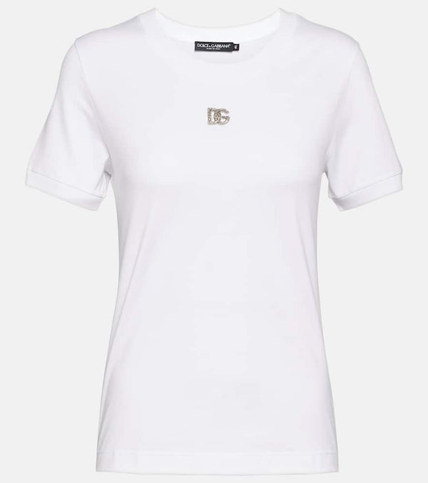 Dolce & Gabbana Embellished cotton T-shirt