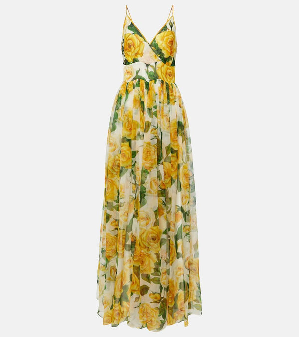 Dolce & Gabbana Floral silk chiffon gown