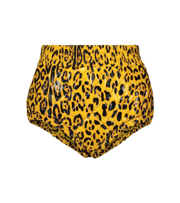 Dolce & Gabbana Leopard-print faux leather shorts