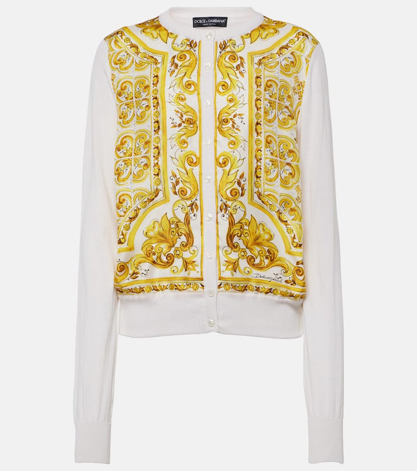 Dolce & Gabbana Majolica silk twill cardigan