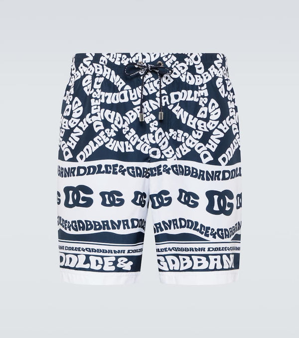 Dolce & Gabbana Printed swim trunks