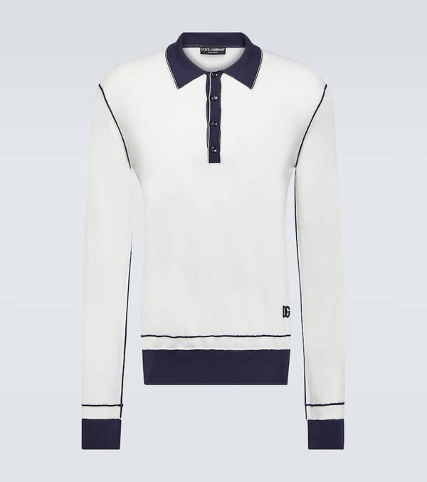 Dolce & Gabbana Silk polo sweater