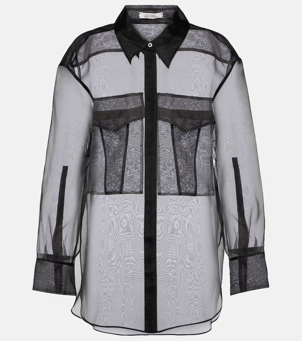 Dorothee Schumacher Sheer Opulence silk organza shirt