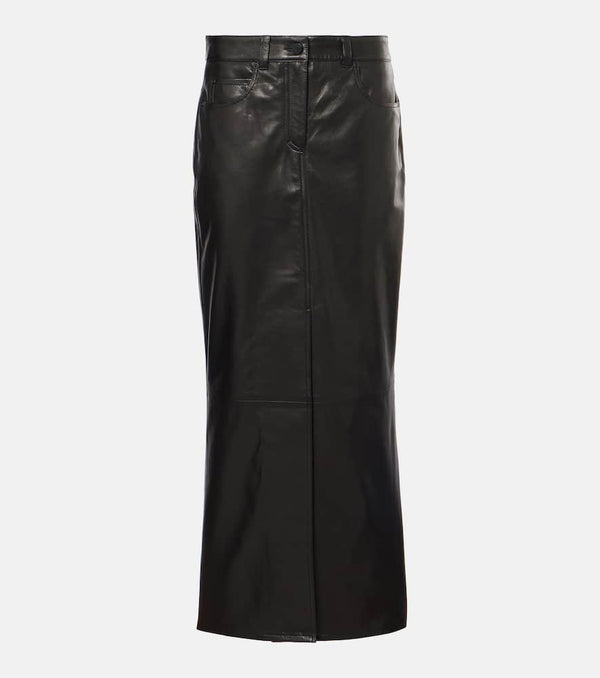 Dorothee Schumacher Sleek Statement leather midi skirt