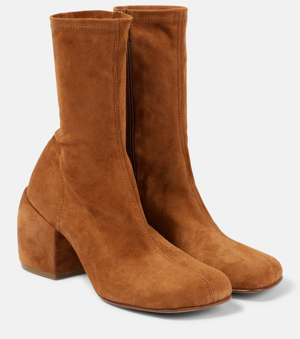 Dries Van Noten 65 suede ankle boots