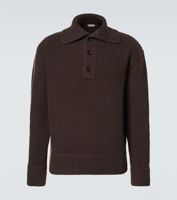 Dries Van Noten Virgin wool polo sweater