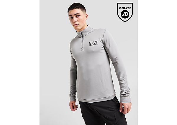 EA7 Emporio Armani 1/2 Zip Tech Top  Grey