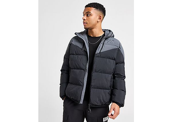 EA7 Emporio Armani Chevron Baffle Jacket  Grey