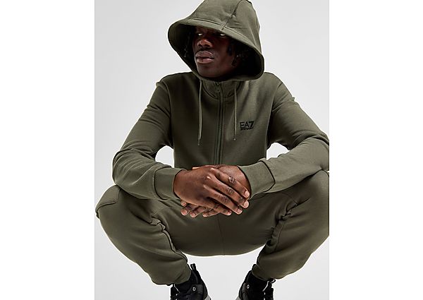 EA7 Emporio Armani Core Full Zip Fleece Hoodie  Khaki