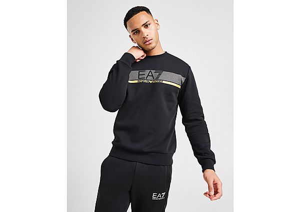 EA7 Emporio Armani Dot Graphic Crew Sweatshirt  Black