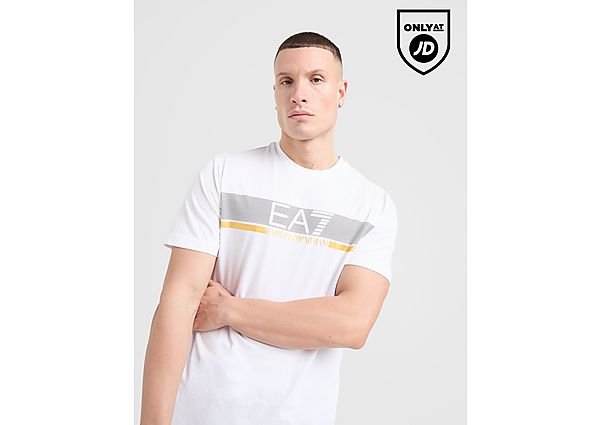 EA7 Emporio Armani Dot Graphic T Shirt  White