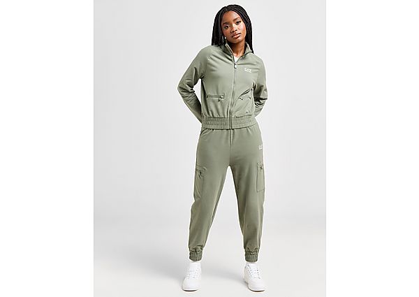 EA7 Emporio Armani Full Zip Cargo Tracksuit  Khaki