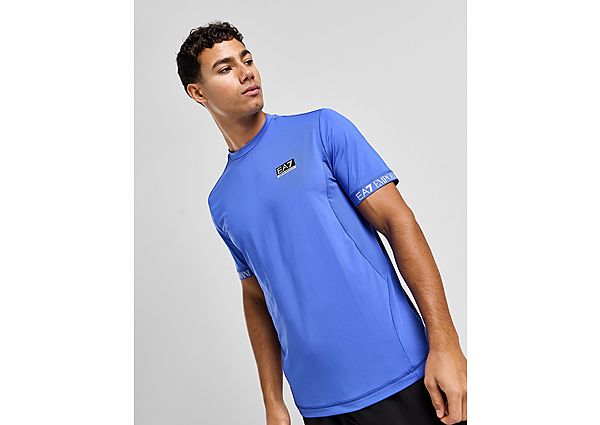 EA7 Emporio Armani Il Cuffed Poly T Shirt  Blue