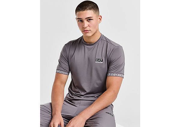 EA7 Emporio Armani Il Cuffed Poly T Shirt  Grey