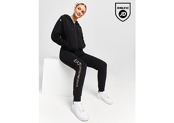 EA7 Emporio Armani Logo Joggers  Black